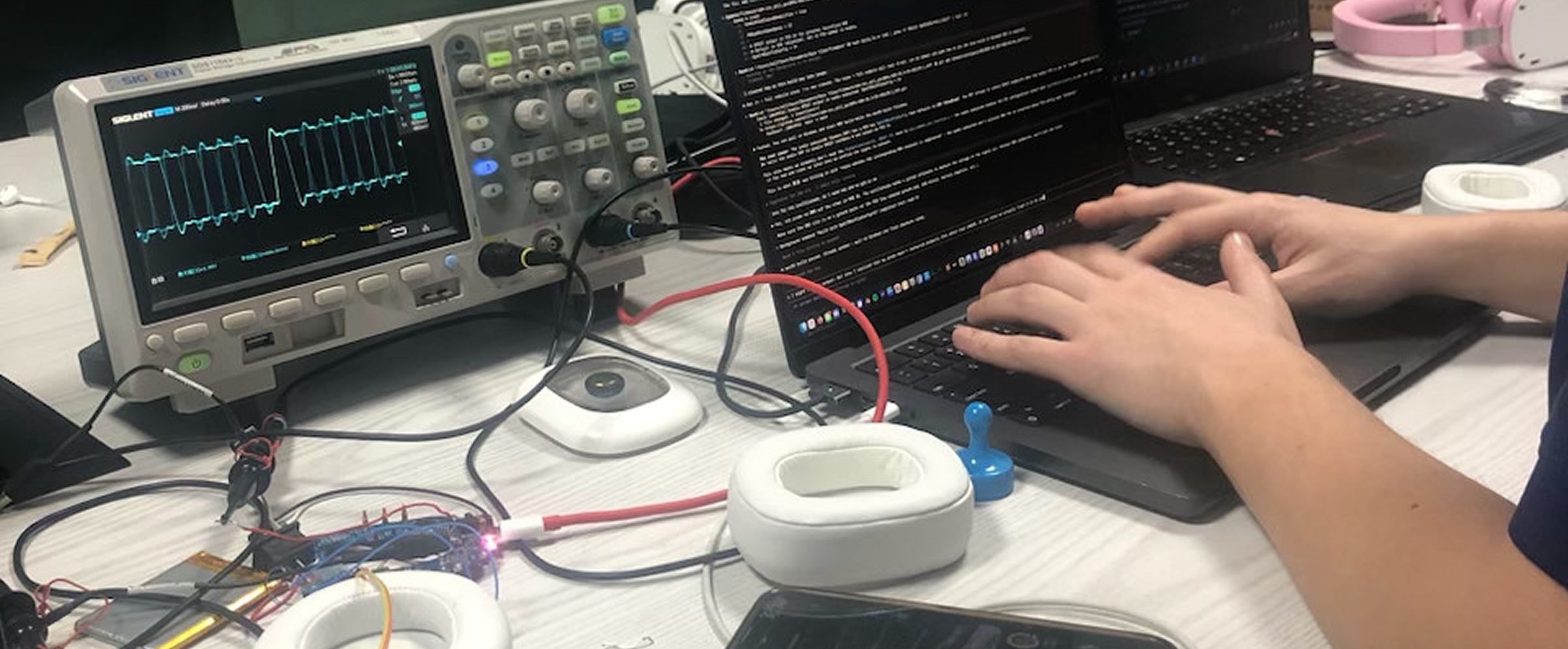 Volta Audio product development bench