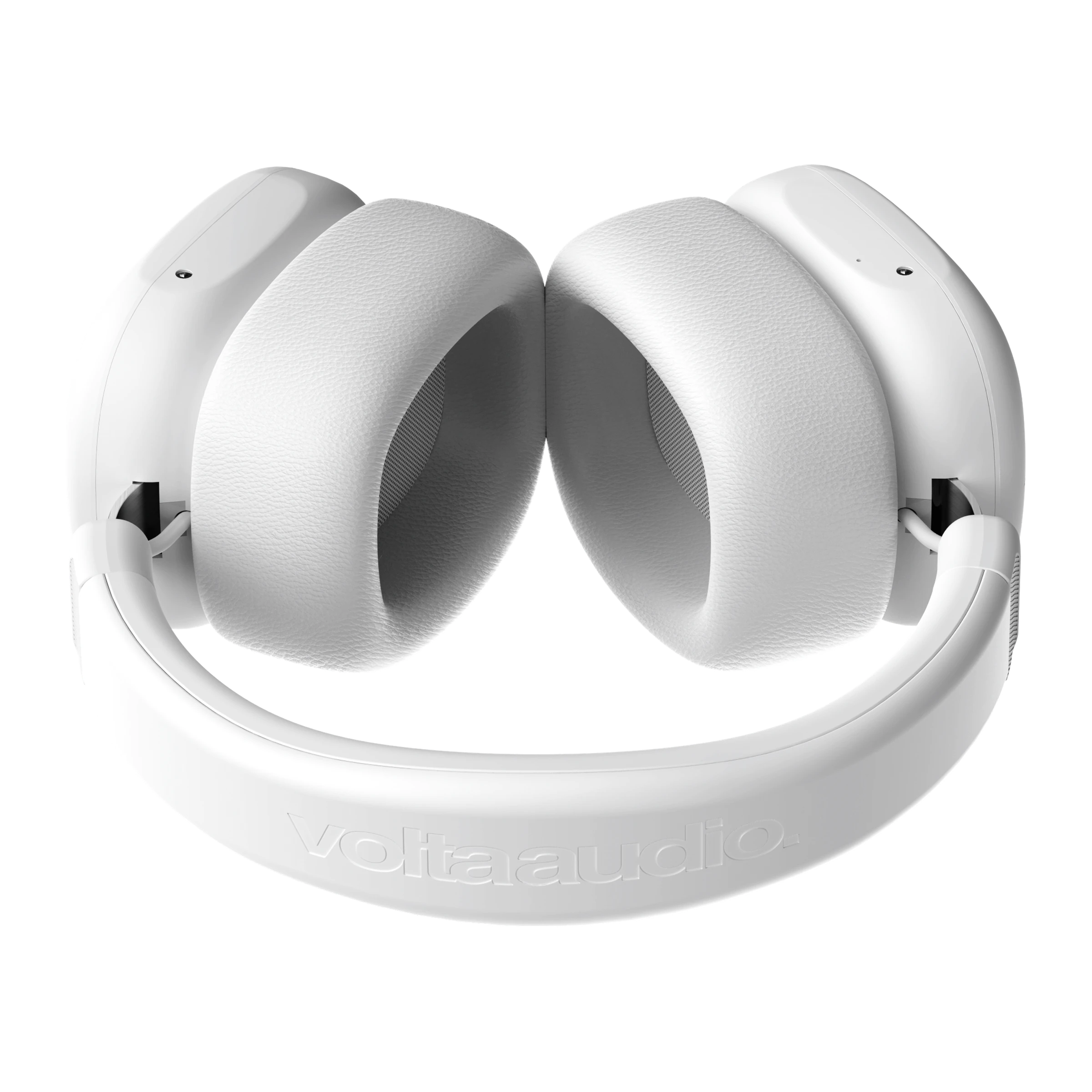 Volta Ferrofluid Headphones, top view showing the earcup cushions